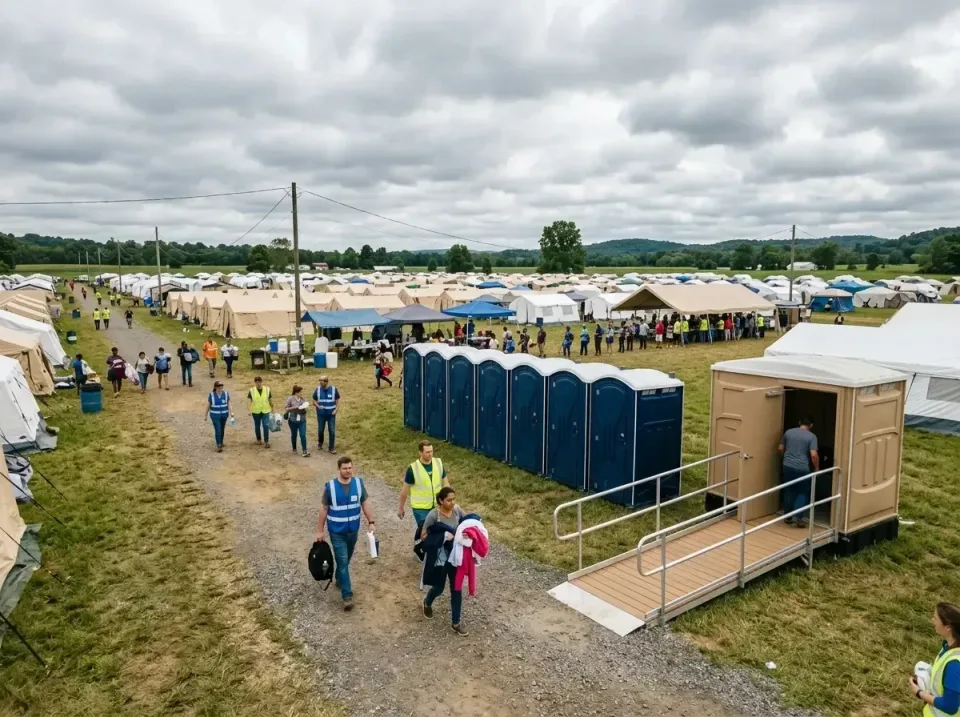 disaster-relief-camp-restrooms-010 — frequently asked questions, Dumpster & Portable Bathrooms Rental in Chester, WV